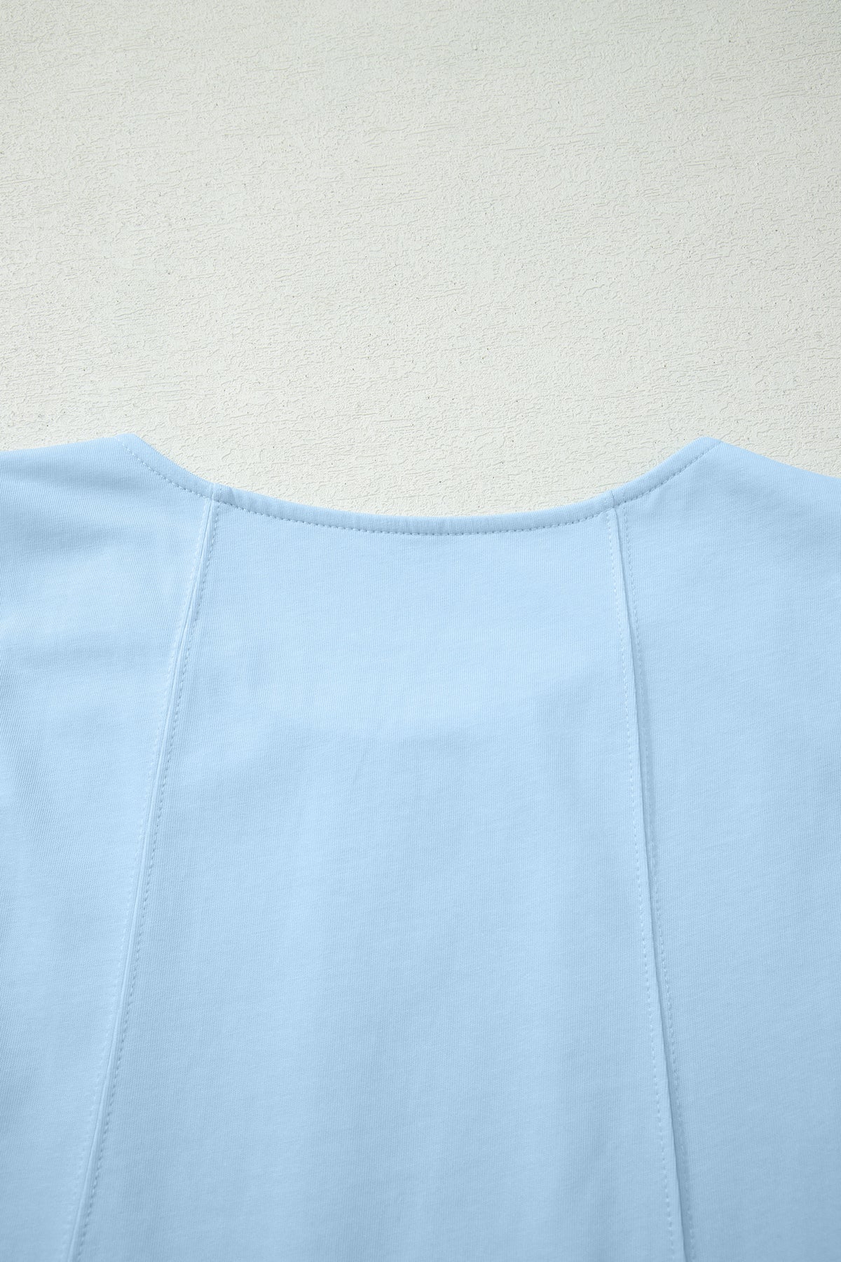 Beige Stitched Detail Loose Tank Top Cotton 2pcs Short Set