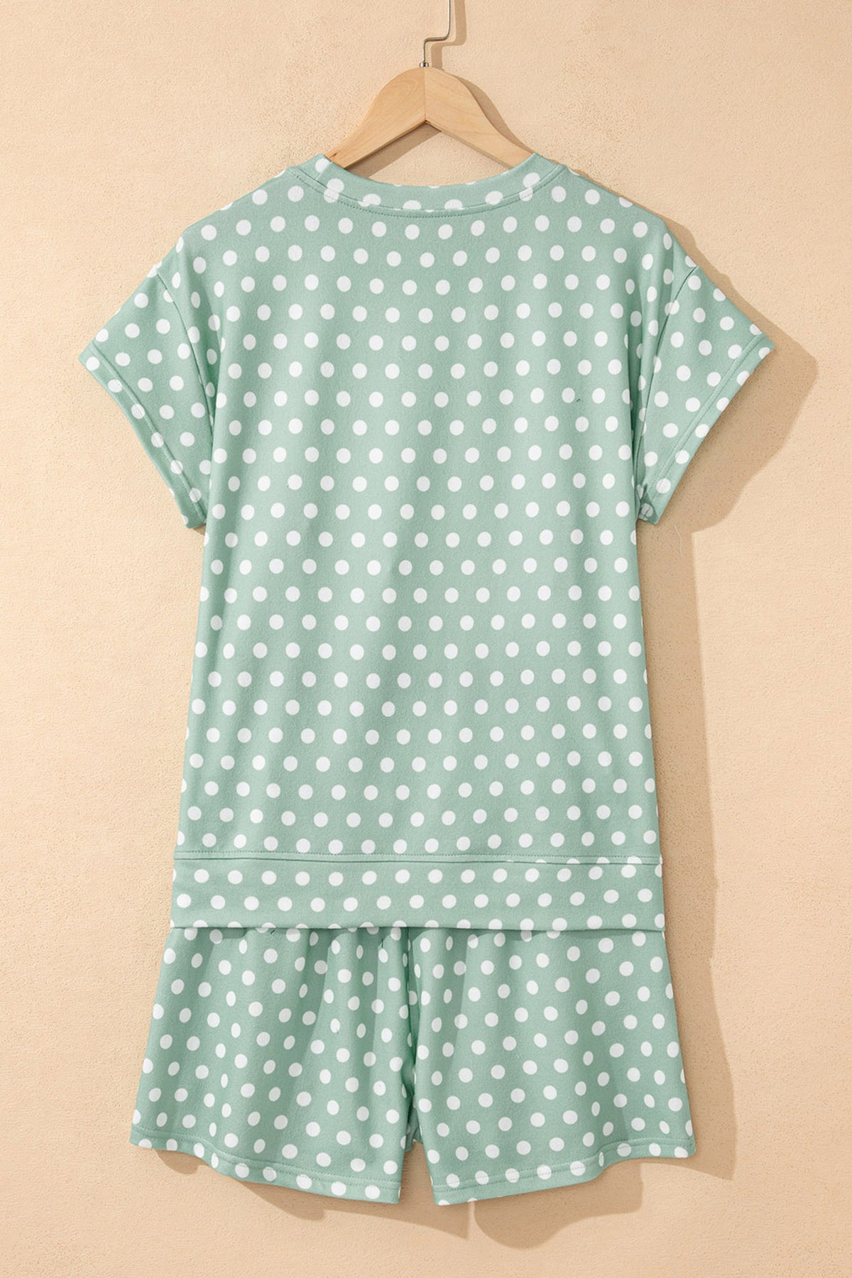 Brown Polka Dot Print Short Set