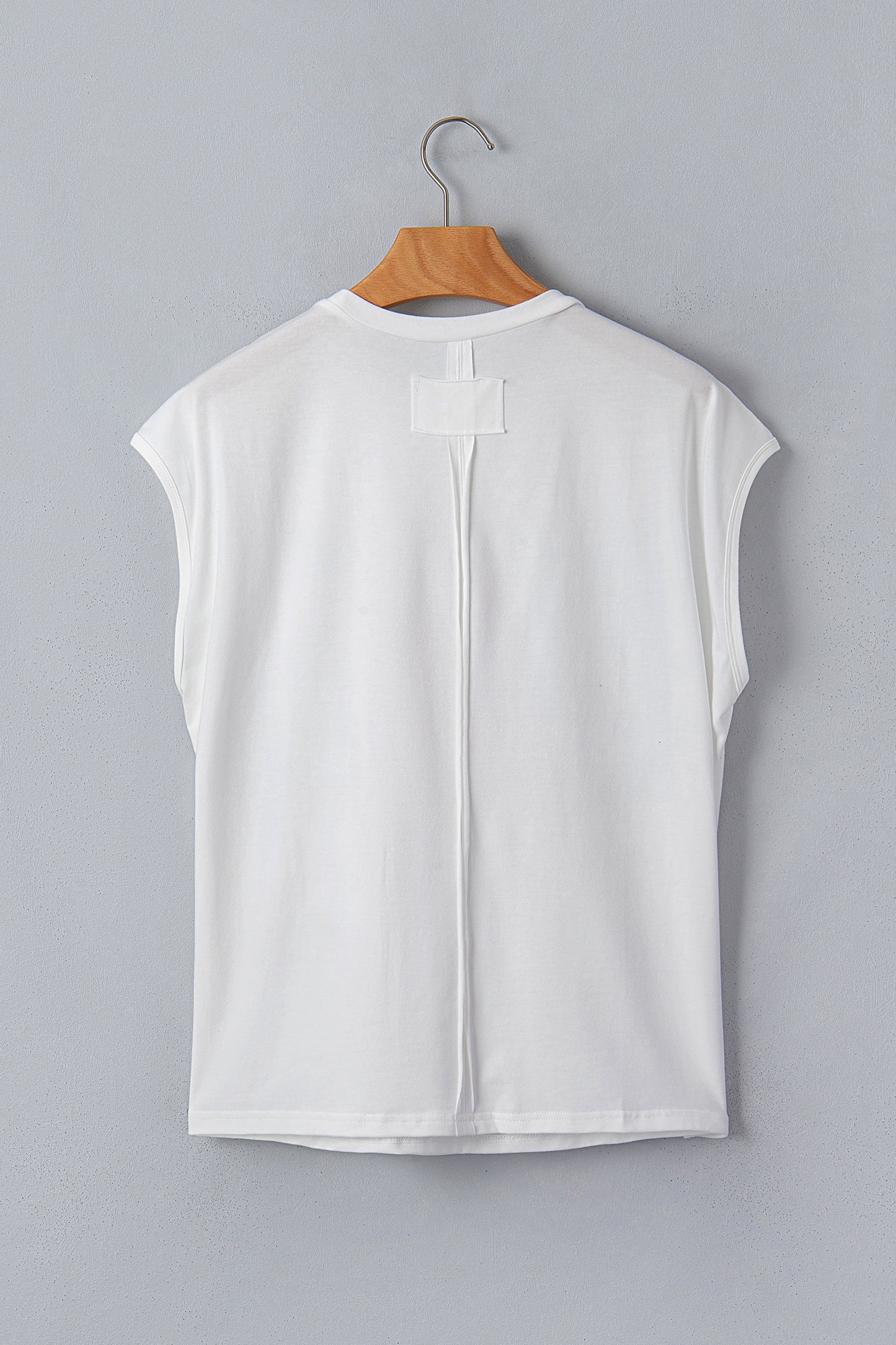 White USA Color Block Letter Printed Dolman Tee