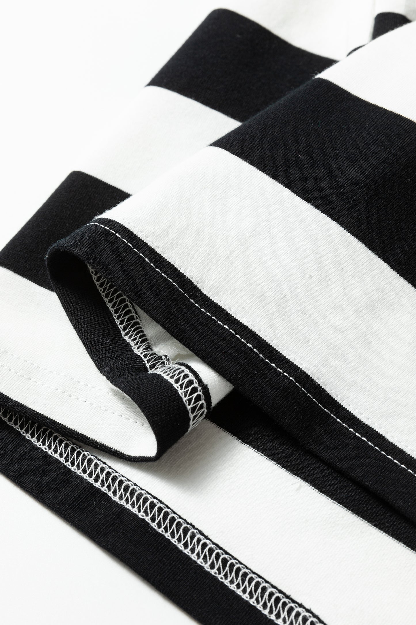 Black Stripe Floral Print Puff Sleeve Patchwork Blouse