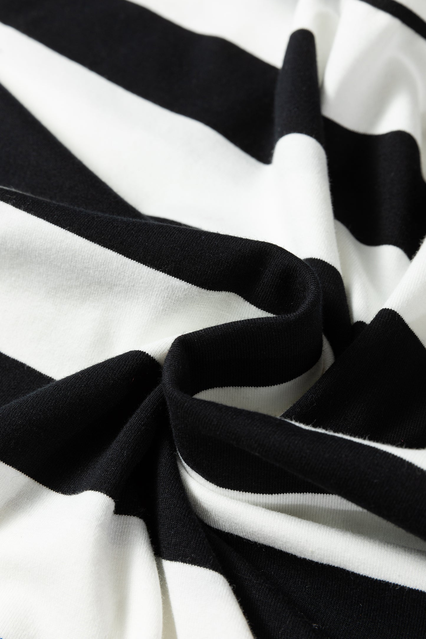 Black Stripe Floral Print Puff Sleeve Patchwork Blouse