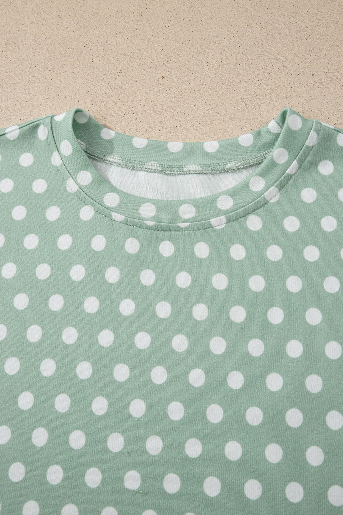 Brown Polka Dot Print Short Set
