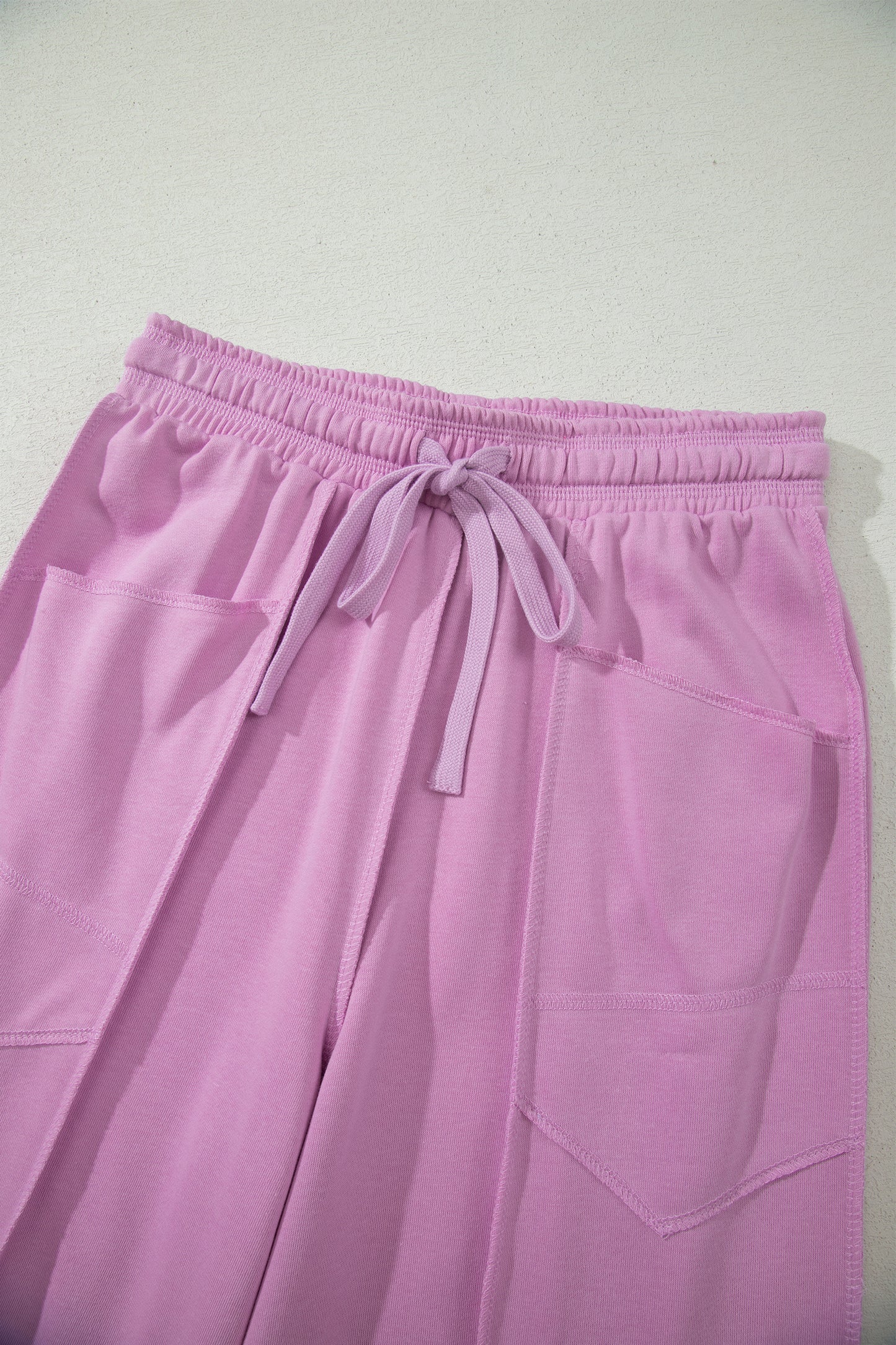 Orchid Bouquet Drop Shoulder Boxy Tee and Barrel Pants Set