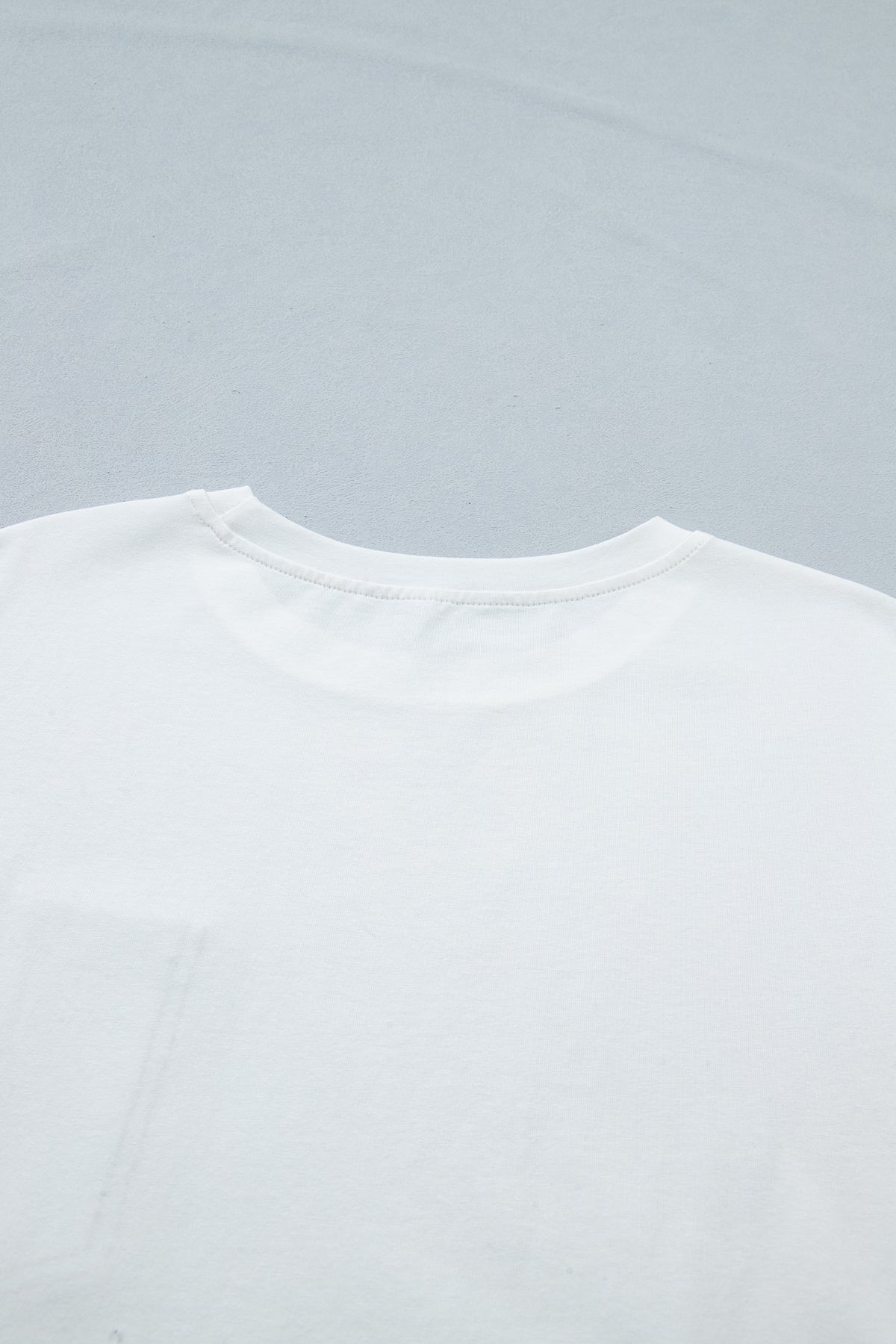 Sail Blue Color Block Chest Pocket Patched Casual Short Sleeve Top